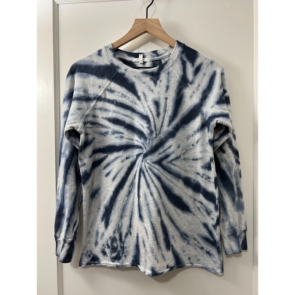 Maurices Women's Blue Tie Dye Lightweight Sweatshirt Cotton Polyester Size XS